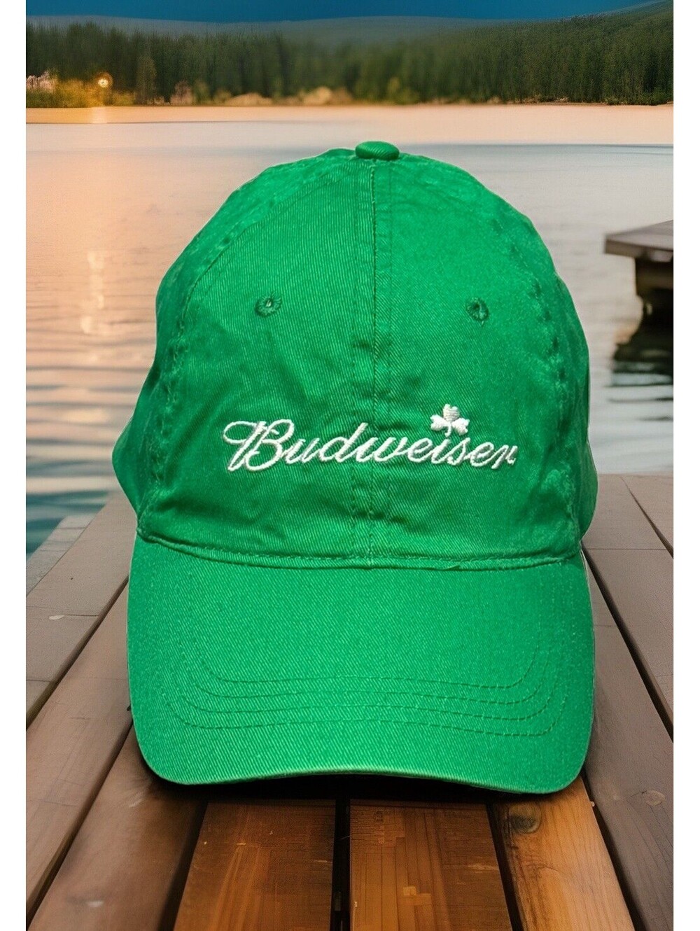 Budweiser Anheuser Busch St Patrick’s Day Green Beer Baseball Cap